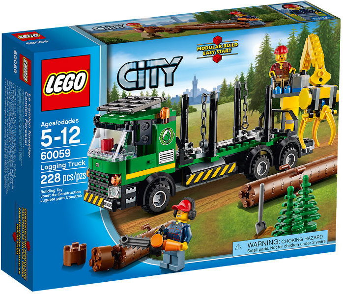 LEGO City - Ciężarówka Do Transportu Drewna 60059