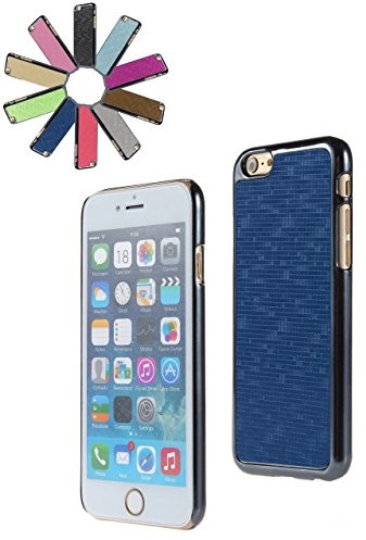 APPLE Bralexx 7132Metallic-7125Blau-Karo Smartphone Case passend für iPhone 6 11,9 cm (4,7 Zoll) metallic blau