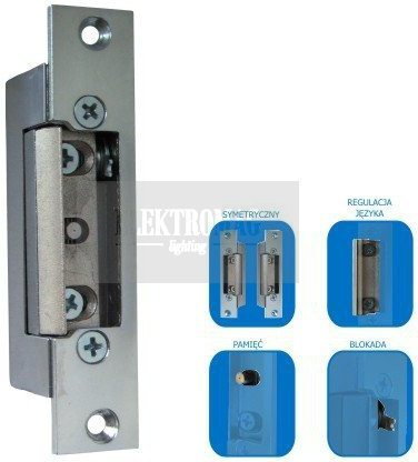 SCOT Elektrozaczep standardowy z pamięcią i blokadą ES-S12AC/DC-MB
