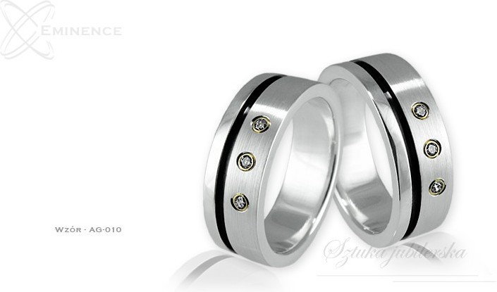 Eminence Obrączki srebrne - wzór Ag-010