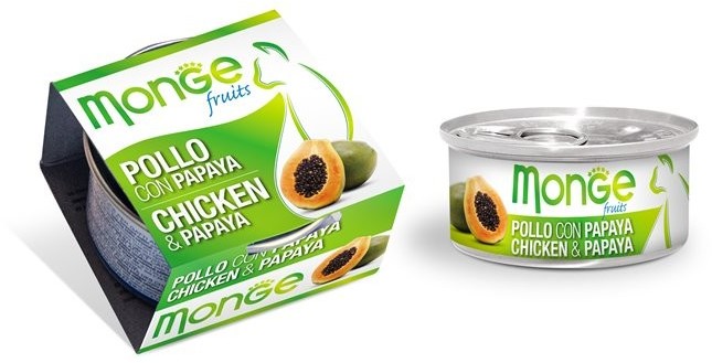 Monge Fruit Kurczak I Papaja 80G