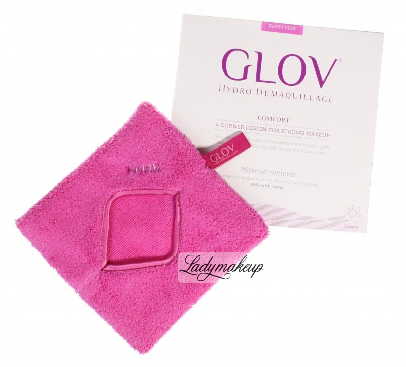 GLOV HYDRO DEMAQUILLAGE - COMFORT COLOR EDITION - Rękawica do demakijażu i oczyszczania skóry - PARTY PINK
