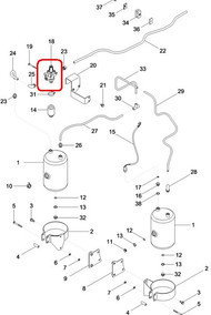 CNH ZAWÓR PNEUMATYCZNY 82001015 - 86002577