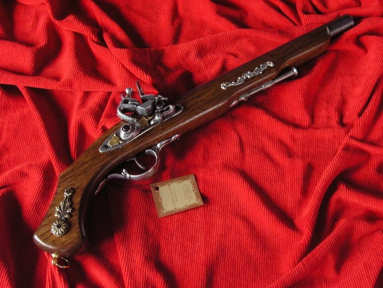 WŁOCHY DŁUGI WŁOSKI PISTOLET Z ZAMKIEM SKAŁKOWYM