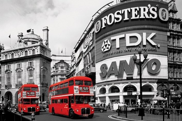Pyramid Posters Piccadilly Circus (London Red Buses) - plakat PP32176