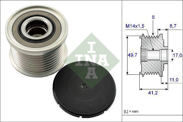 INA Alternator - sprzęgło jednokierunkowe 535 0141 10