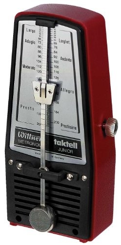 Wittner wittner taktell Junior metronom obudowa z tworzywa sztucznego bez dzwon rubinowy 903110