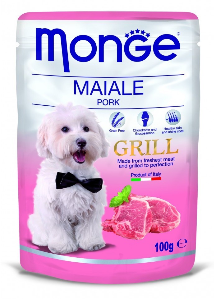 Monge Dog Grill Wieprzowina 100G