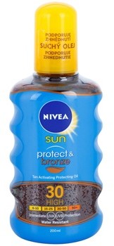 Nivea Sun Protect & Bronze suchy olejek do opalania SPF30+ Sun Spray 200 ml