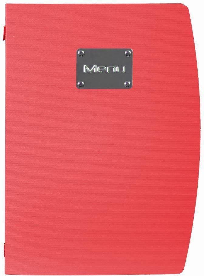Securit Karta Menu Rio | Czerwona A4 | Ekologiczna MC-RCA4-RD