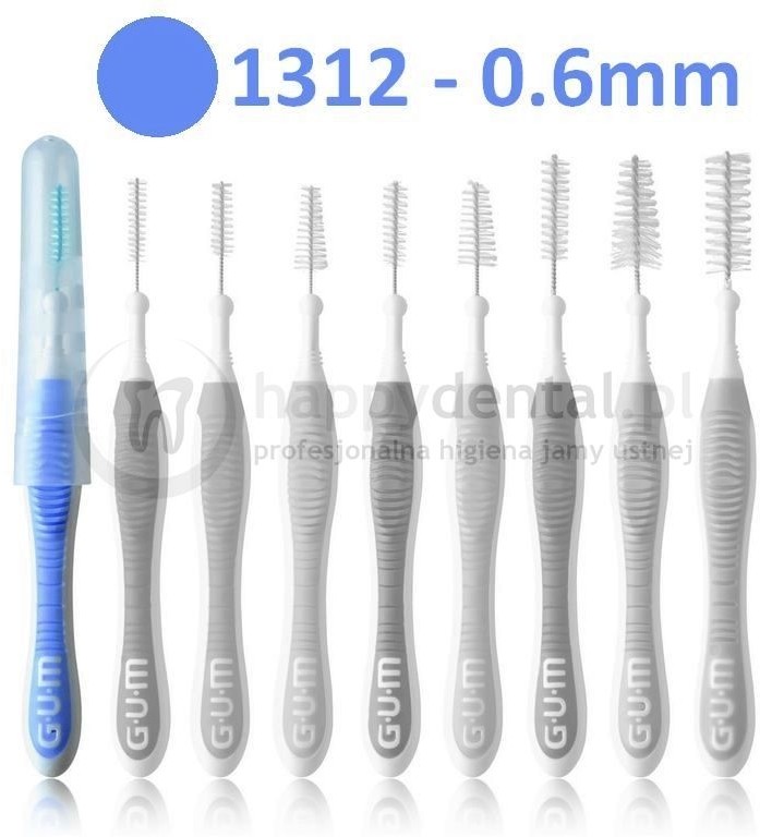 GUM Butler Sunstar Trav-Ler (1312) 1szt. - szczoteczka międzyzębowa 0.6mm (wrzos