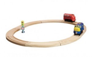 Tomy LC56700 ZESTAW STARTOWY + DWIE DREWNIANE LOKOMOTYWY 64009