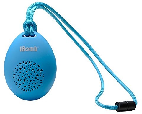 IBomb ibomb Cobble głośnik Bluetooth Wireless wartościowe. bautem mikrofon i aparat Selfie z pilotem zdalnego sterowania _ P niebieski S300-BL
