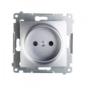 Kontakt Simon Simon 54 Gniazdo pojedyncze b/u 16A IP20 srebrny mat DG1Z.01/43 WMDW-00101x-043 0001-00000-42098 [4350349]