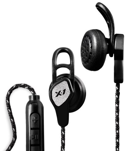 X-1 mm-EB1-BK  MOMENTUM Earbud iPhone słuchawki w kolorze czarnym MM-EB1-BK