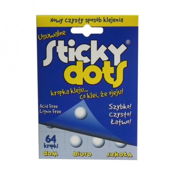 DALPO STICKY DOTS KROPKI KLEJU USUWALNE