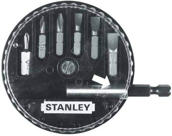 Stanley KOMPLET bitÓW 7szt. (3 PŁ. 3 PZ) + uchwyt 68-738-1