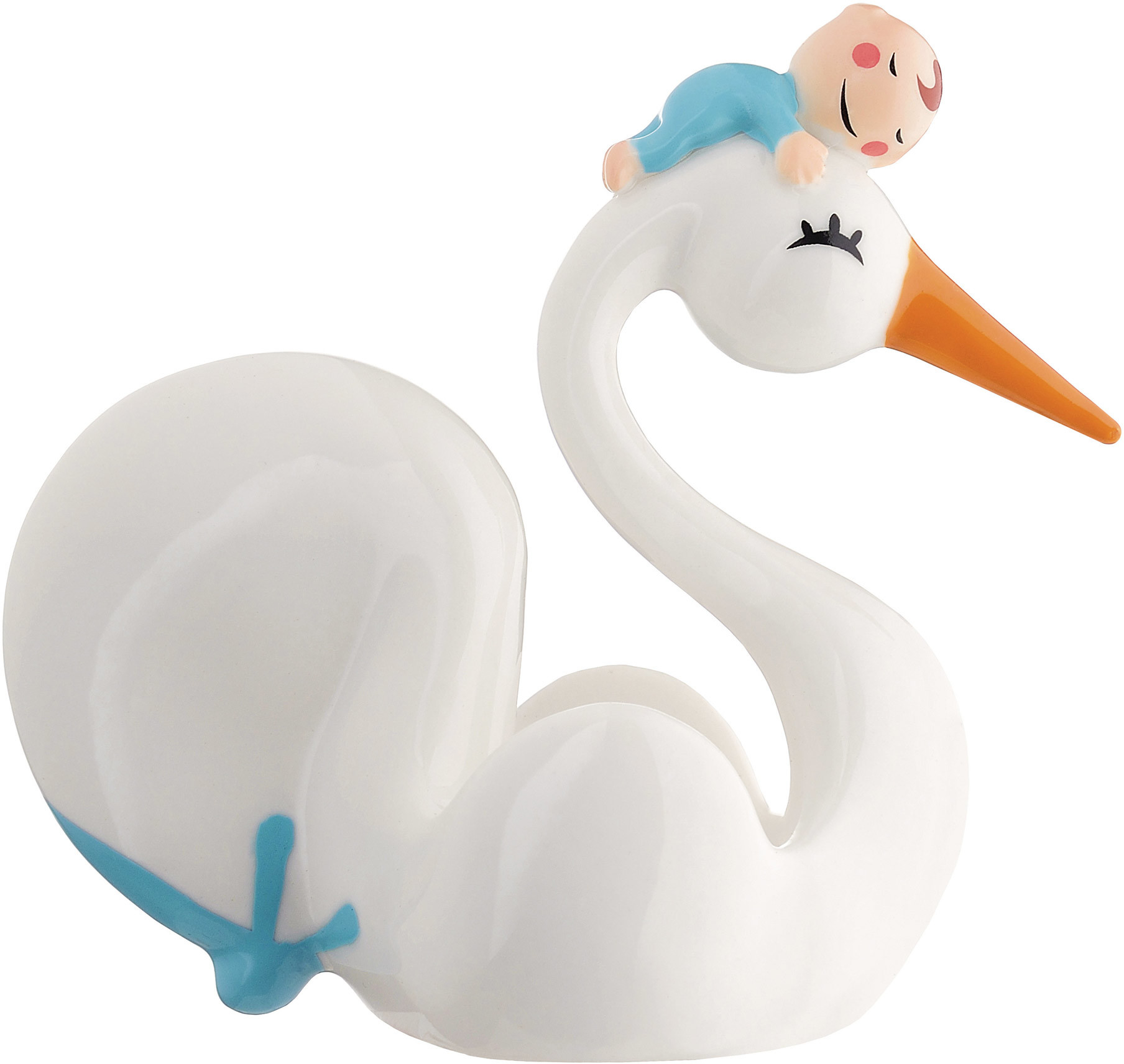 A di Alessi Figurka porcelanowa Bimboniera niebieska (AMGI57 LAZ)