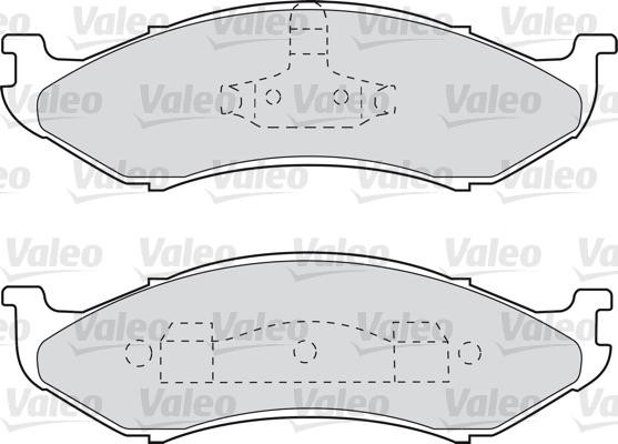 VALEO klocki hamulcowe 598491 598491