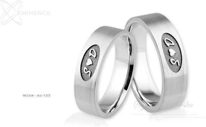 Eminence Obrączki srebrne - wzór Ag-133