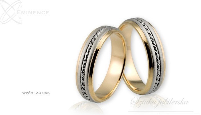 Eminence Obrączki ślubne - wzór Au-055