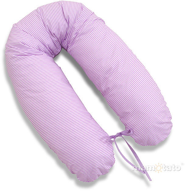 Mamo-Tato Poduszka dla kobiet w ciąży Paseczki fioletowe