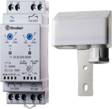 Finder Wyłącznik zmierzchowy 1NO+1CO 12A 230V AC 11-42-8-230-0000