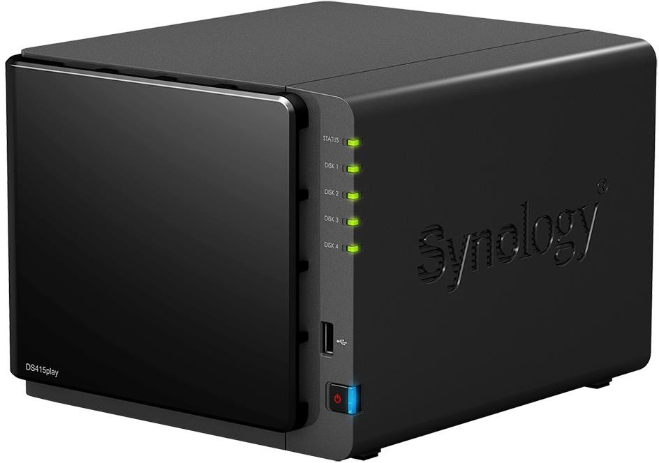 Synology DS415play 4xHDD, 2x1.6GHz, 1GB, 5xUSB, 1xLAN