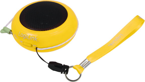 LogiLink Przenośny głośnik do Mp3/telefonu - żółty (ID0017)