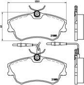 BREMBO Zestaw klocków hamulcowych, hamulce tarczowe P 68 023