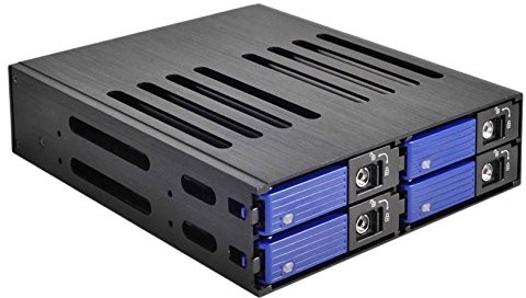 Fantec obudowę napędów MR-SA1041 (4 SAS i SATA 1 X 13,34 cm (5,25 cala) x 6,35 cm (2,5 cala) HDD/SSD) 1435
