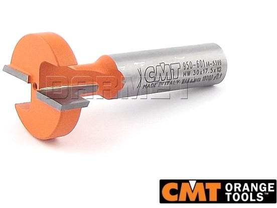 CMT Frez do otworów typu T do drewna, średnica 30 mm, średnica wewnętrzna 9,5 mm, długość robocza 17,5 mm - CMT (950.601.11)