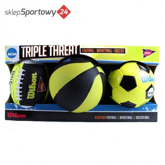Wilson ZESTAW PIŁEK NCAA TRIPLE 3 MINI WTX0754ID /WILSON
