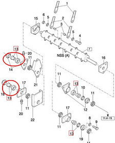 CNH ŁOŻYSKO SZARPACZA 340403646 - 80746866