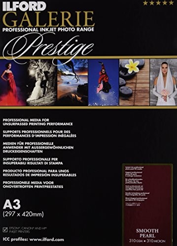 Ilford Prestige Smooth Pearl Paper, 310 G, 25 arkuszy, A3, 29,7 x 42 cm GPSPP