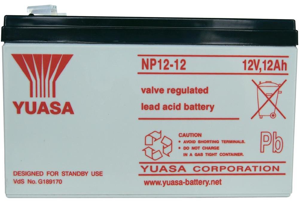 Yuasa Akumulator żelowy AGM Yuasa NP12-12 12 V 12 Ah