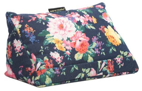 coz-e-reader - E-reader poduszka podpórka/stojak do tabletów. motyw kwiatowy. granatowy. TC1537