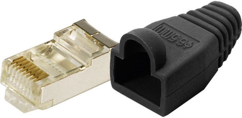 LogiLink Modular Plug CAT 5e Kink Protect. Sleeve black 100S - MP0012