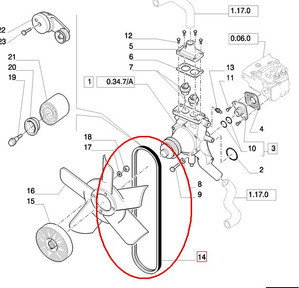 CNH PASEK WIELOKLINOWY KRÓTKI 87316555