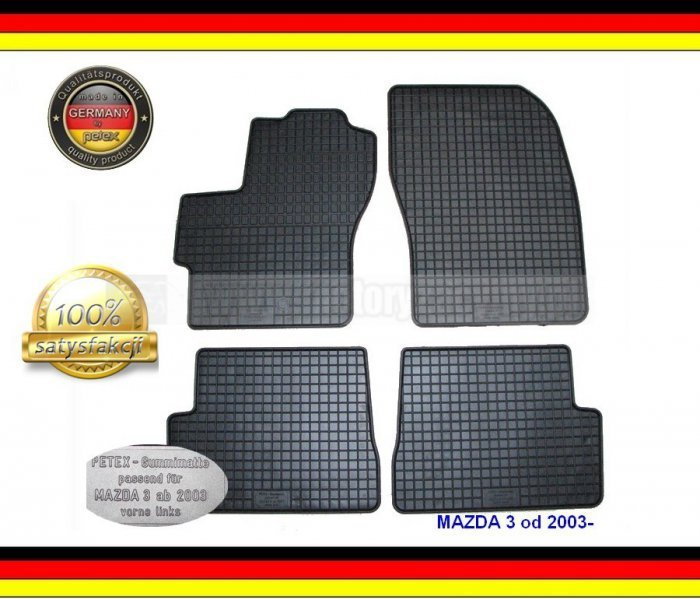 Petex Dywaniki GUMOWE MAZDA 3 2003-2009 oryginał 92113