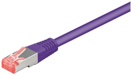 Goobay Cat6 SSTP kabel sieciowy (2 X RJ45, 50 m) Fioletowy 4040849935442