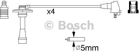Bosch Zestaw przewodów zapłonowych 0 986 356 957
