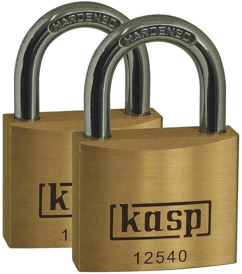 Kasp Kłódka K12550D2 z zamkiem kluczykowym 50 mm Złoto-żółty