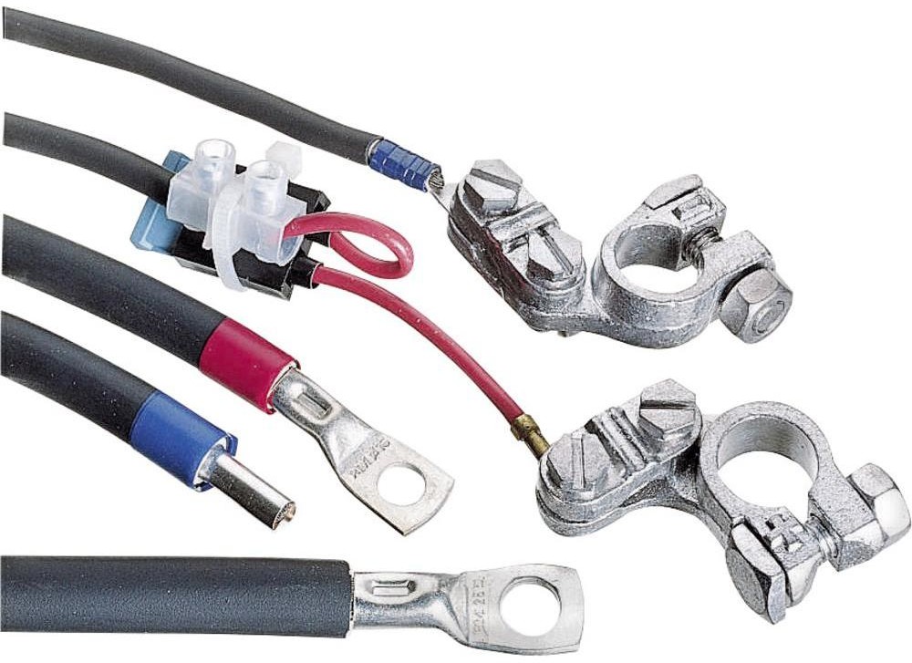 Sunline Kabel mostkowy 129 A 1 x 25 mm2 40 cm wysoce elastyczny