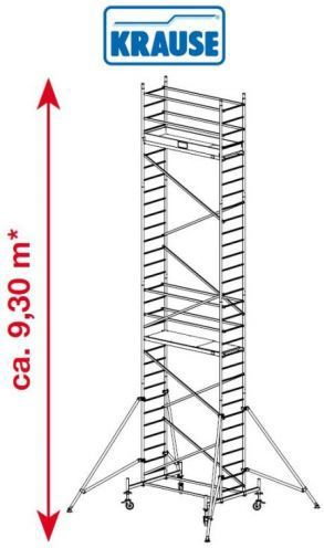 Krause Rusztowanie jezdne, aluminiowe ProTec 9.30m robocza