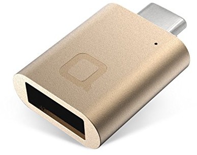 no nda Nonda aluminiowy adapter USB-C na USB-A, złoto MI22GDRN