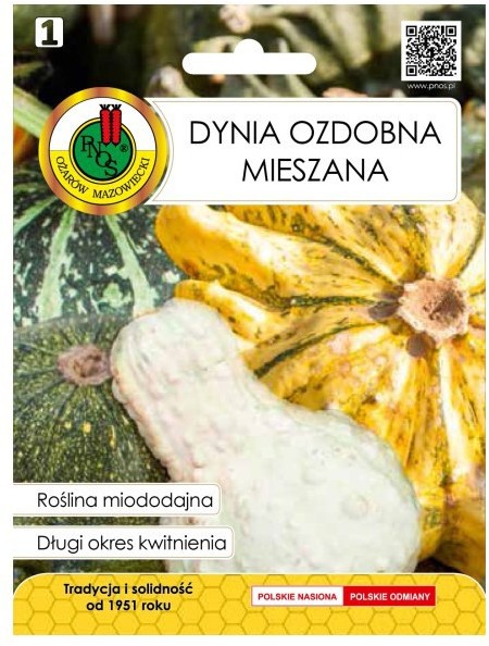Nasiona dynia ozdobna mieszana 2 g