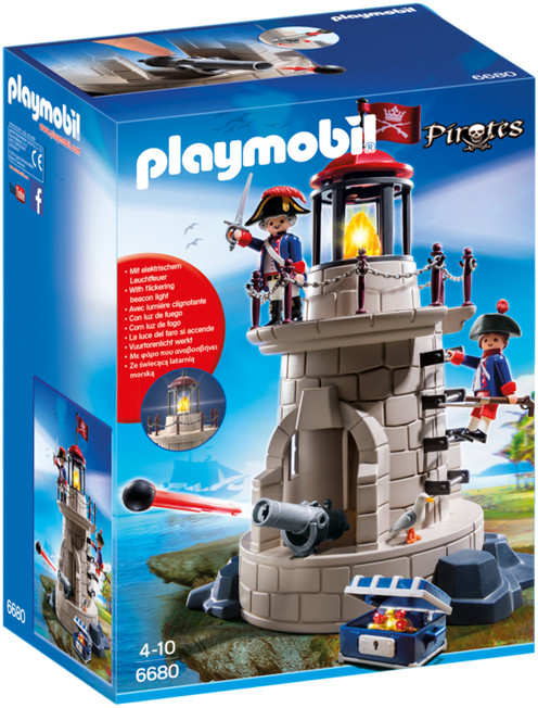 Playmobil Pirates - Żołnierze na wieży z latarnią 6680