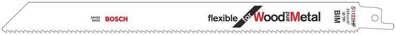 Bosch Brzeszczot szablastym S 1122 HF Flexible for Wood and metal zestaw 25 sztuk 2 608 657 560 25 szt