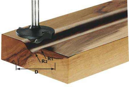 Festool frez profilowy, HW z trzpieniem 8 mm HW S8 D42/13/R6+12 (491137)